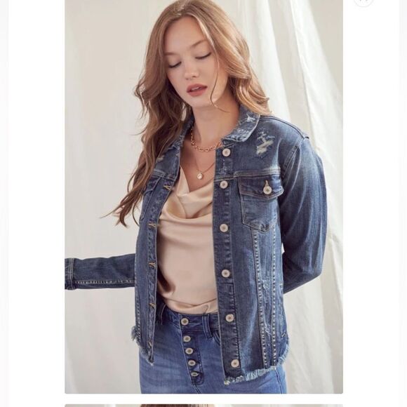 KanCan Zoey Denim Jacket - Picture 1 of 10